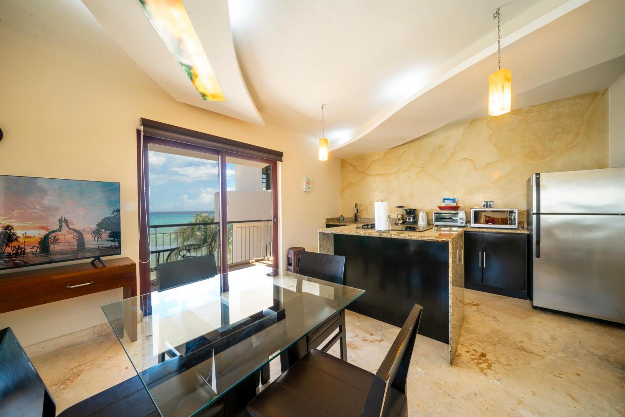 פלאייה דל כרמן Beachfront 1 Bedroom Condo - El Faro, Surf 407 מראה חיצוני תמונה